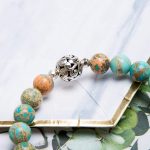 Bivei Natural Gem Semi Precious Reiki Healing Crystals Handmade 8mm Round Beads Stretch Bracelet - Image 4